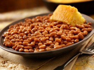Bread with honey beans